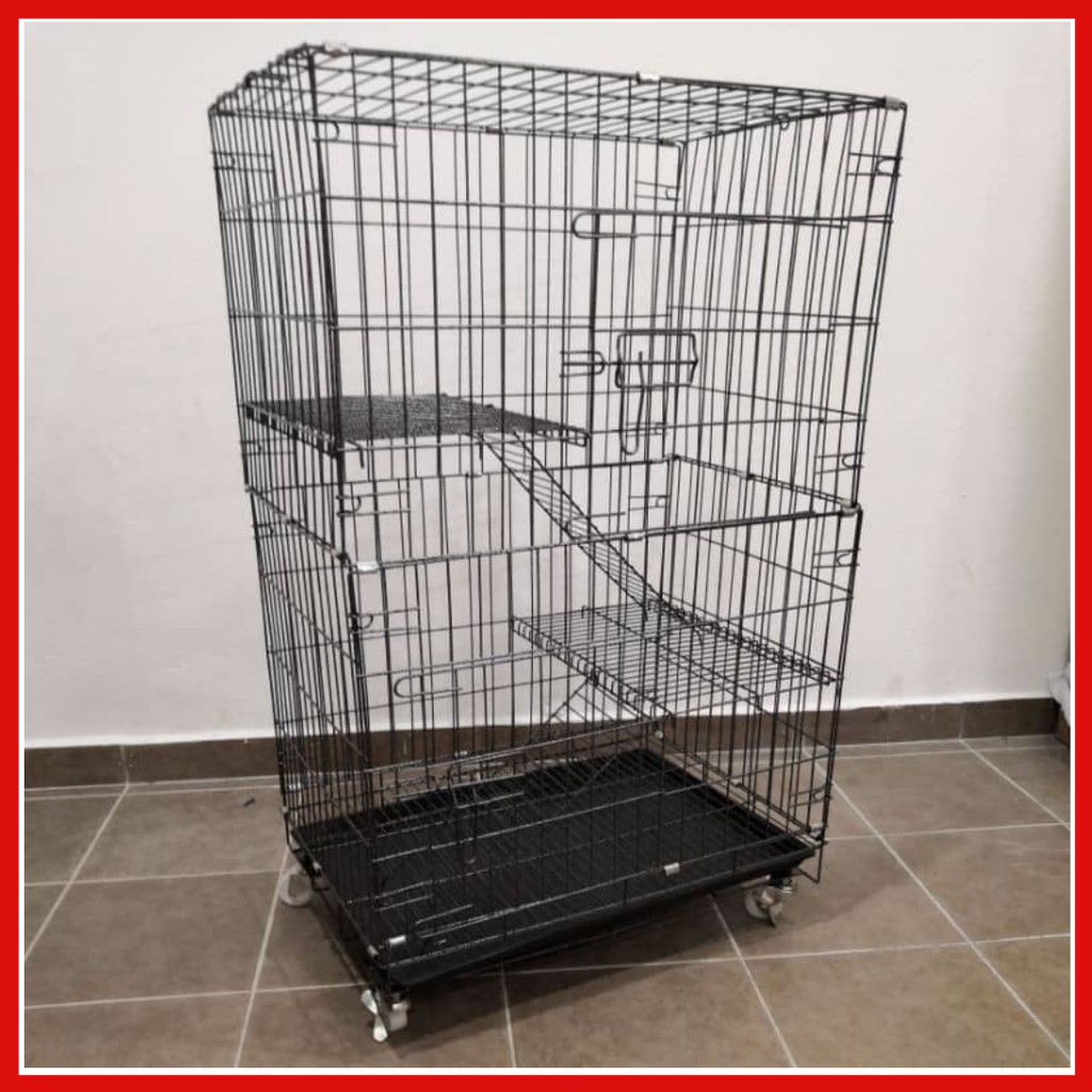 READY STOCK] Sangkar Kucing 2 Tingkat-Cat Cage-Sangkar Kucing 