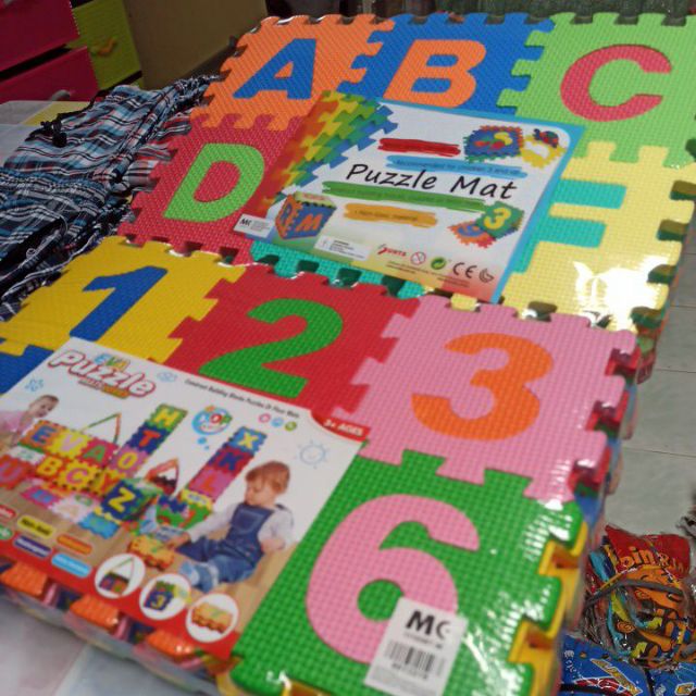 3 Sizes 36 10pcs Alphabet Numbers Eva Mat Baby Room Jigsaw Abc