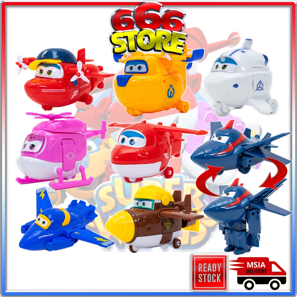 Ready Stock] Super Wings Collection Toy Transformation Air Plane Robot [666  Store] | Shopee Malaysia