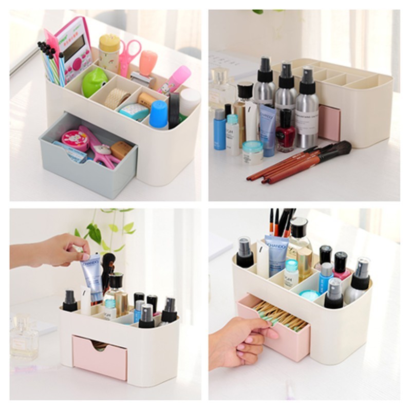 Cosmetic Drawer Make Up Desk Organizer Shopee Malaysia