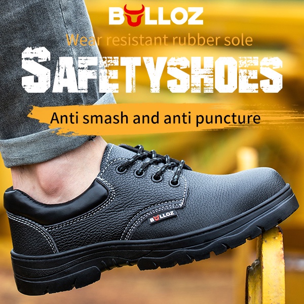 (LOW CUT) BULLOZ Safety Shoe / Ssfety Boot / Low Cut Steel Toe Cap