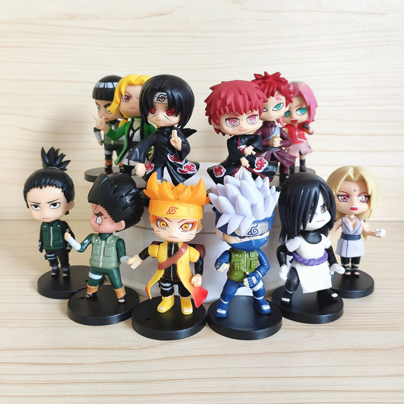 7~8cm][12Pcs/Set] Naruto figures Q version of 12 model dolls Desktop  decoration Anime figure collection | Shopee Malaysia
