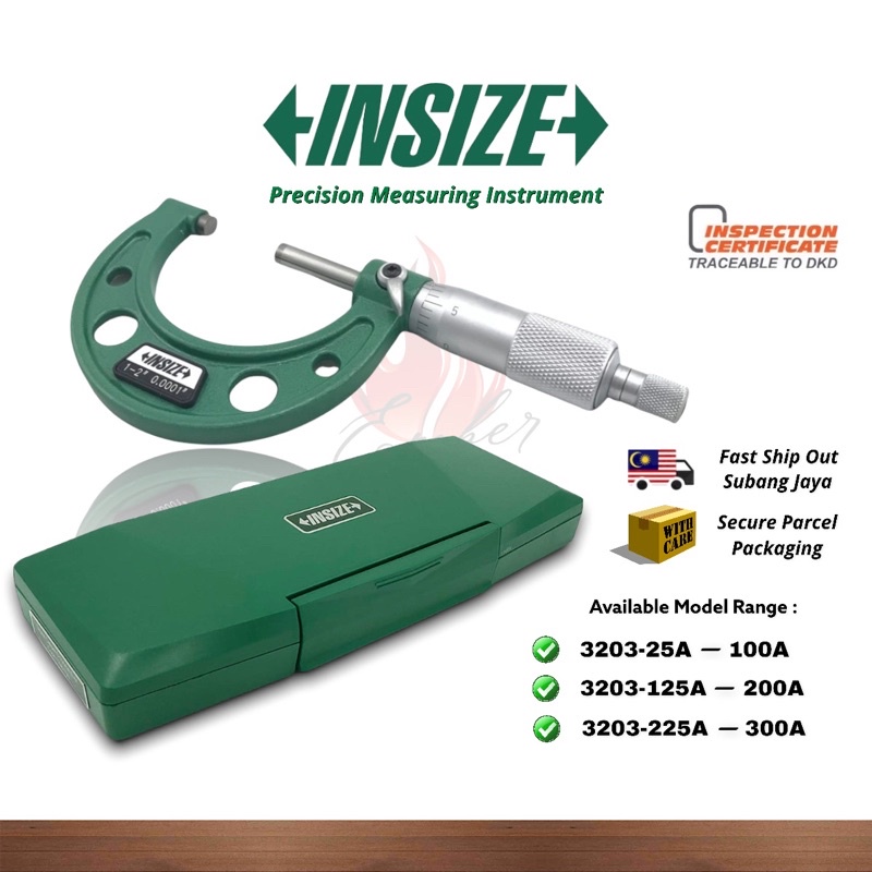 INSIZE Outside Micrometer Gauge Caliper Measuring Tools (All size 0