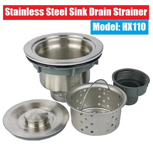 Stainless Steel Sink Drain Strainer 35mm Drain Hole | Shopee Malaysia