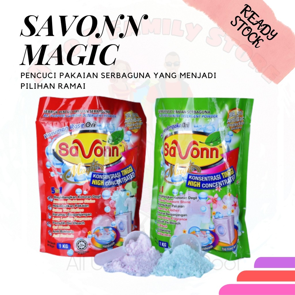 Savonn Magic Sabun Basuh Serbaguna 1kg SHP0032 SM Savonn Magic Sabun Basuh Serbaguna 1kg SHP0032 SM