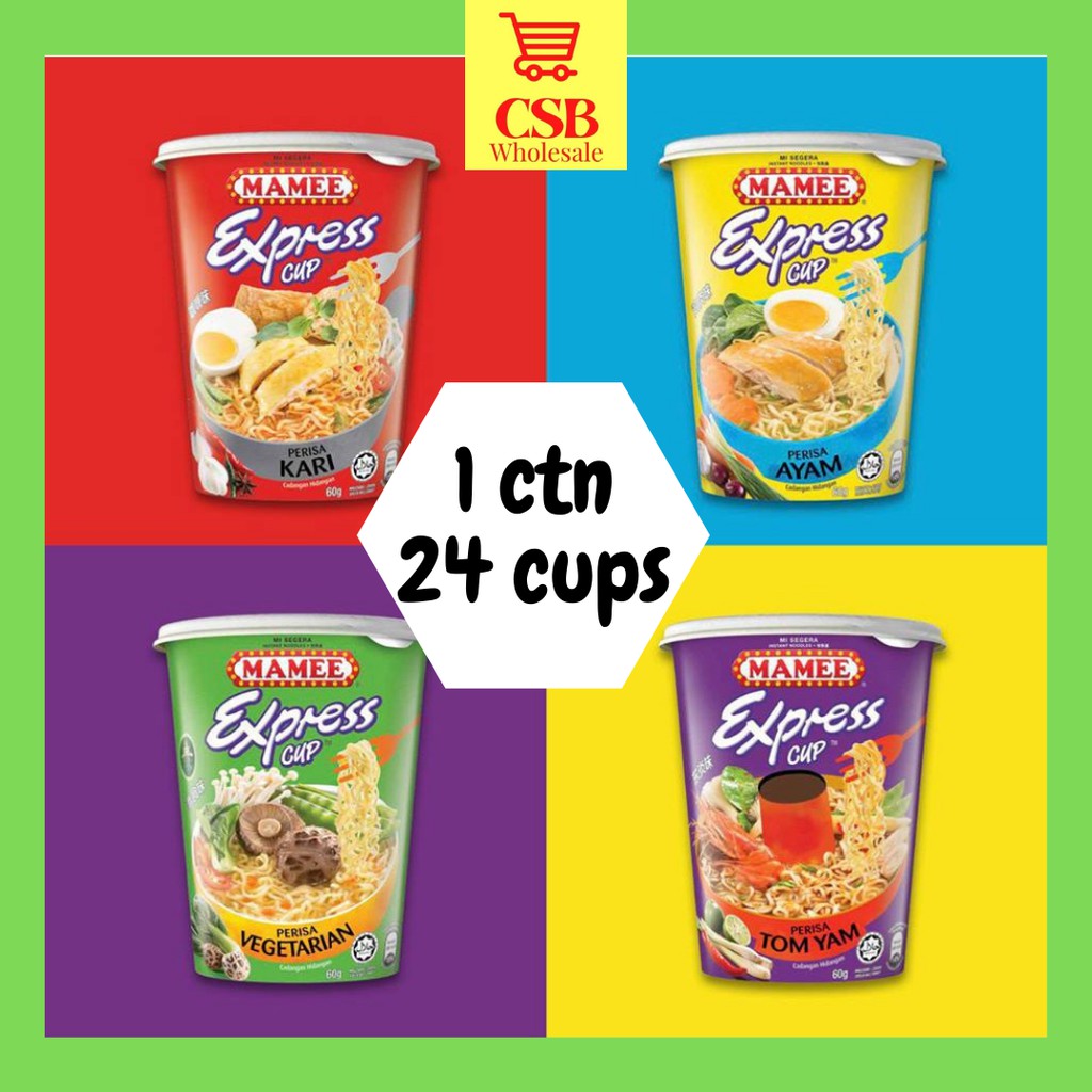 (Wholesale) Mamee Express Cup Noodle 24 x 65g Shopee Malaysia