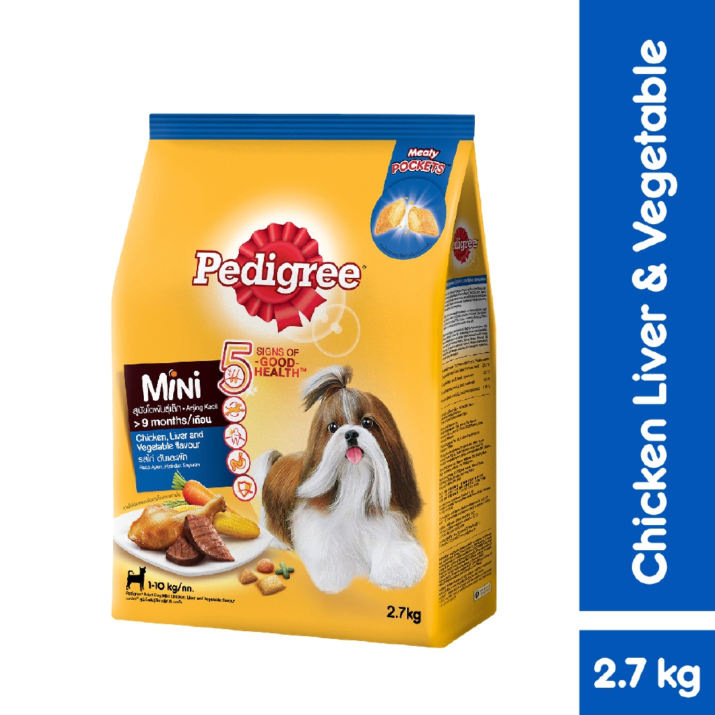 PEDIGREE Dog Food Dry MINI Small Breed Pet Food in Chicken, Liver