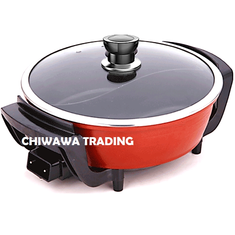 【Malaysia 3 Pin Plug】Electric Steamboat Cooker Grill Hot Pot Pan Wok