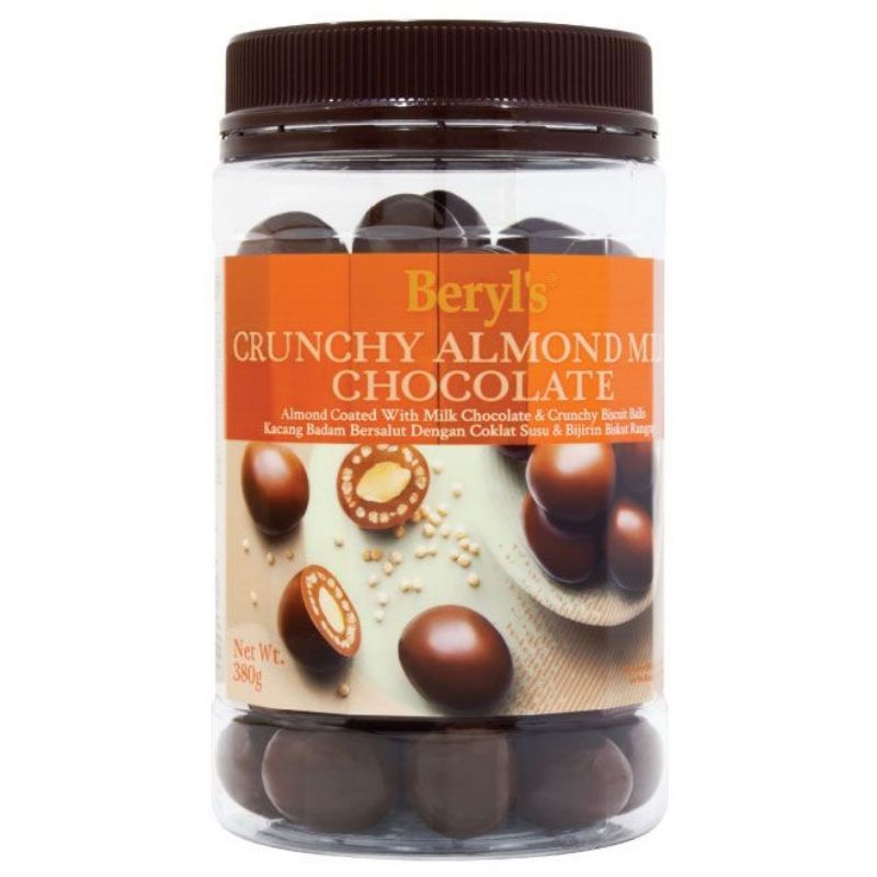Beryl's Crunchy Almond Milk Chocolate (380g) Shopee Malaysia