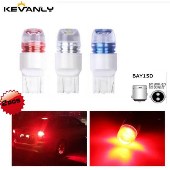 2PCS T20 led car brake light 1157 BAY15D P21/5W t20 7443 strobe flash