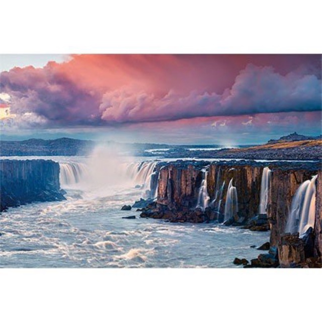 Jigsaw Puzzle World - Selfoss Waterfall Iceland (Yanoman 1000-10-1316 ...