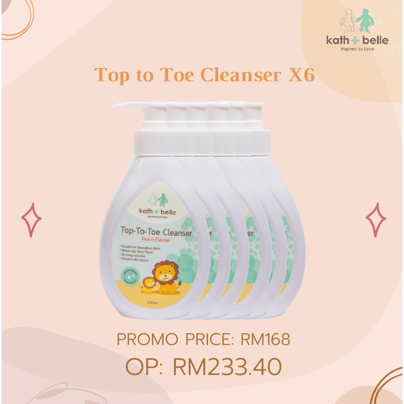 Kath + Belle Top To Toe Cleanser ( 6 PCS ) | Shopee Malaysia