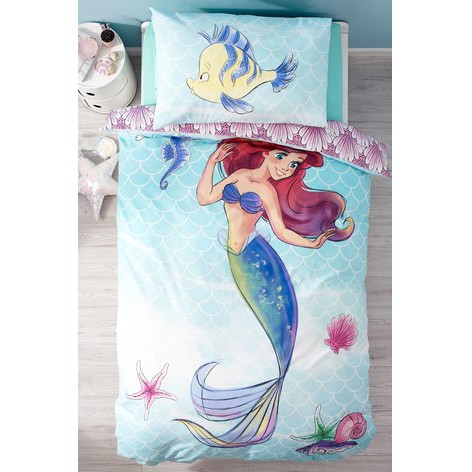 Next Disney Ariel Little Mermaid Duvet Cover And Pillowcase Set