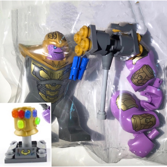 thanos lego set with all infinity stones