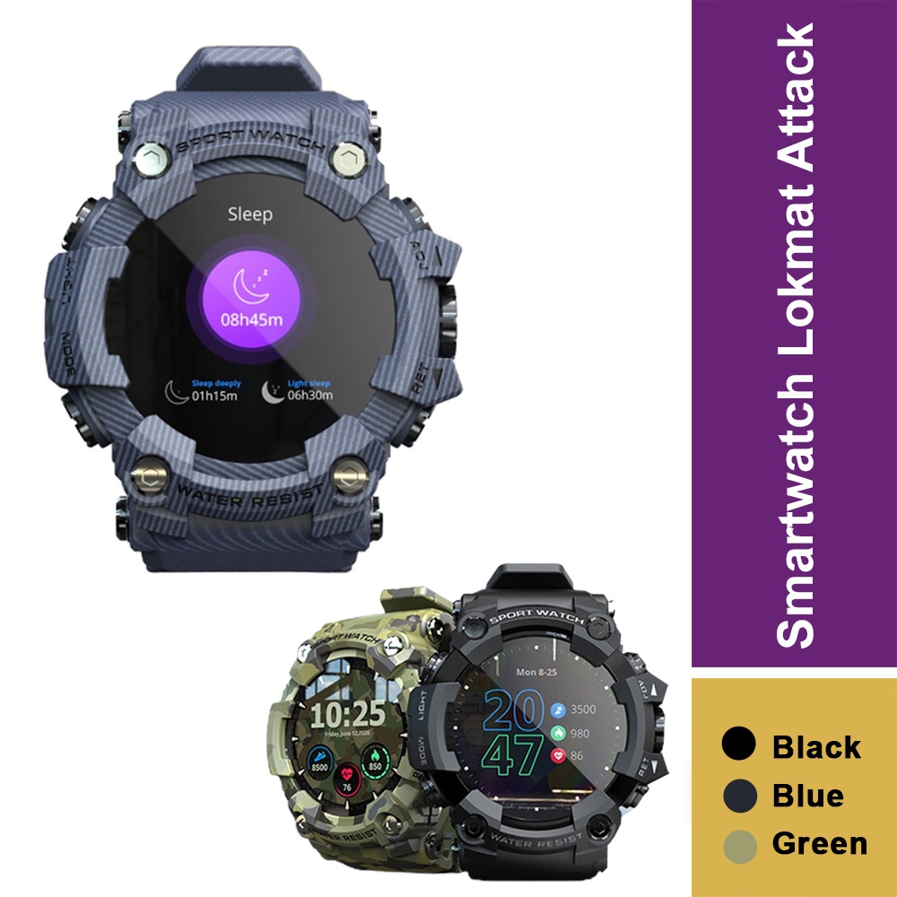 LOKMAT Attack 1 2 3 Smartwatch smart watch Bluetooth outdoor sports health tracker Android fitness