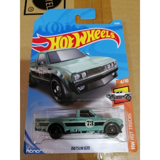 hot wheels datsun 620 green