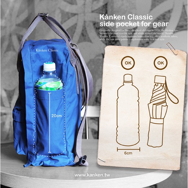 fjallraven water bottle pocket