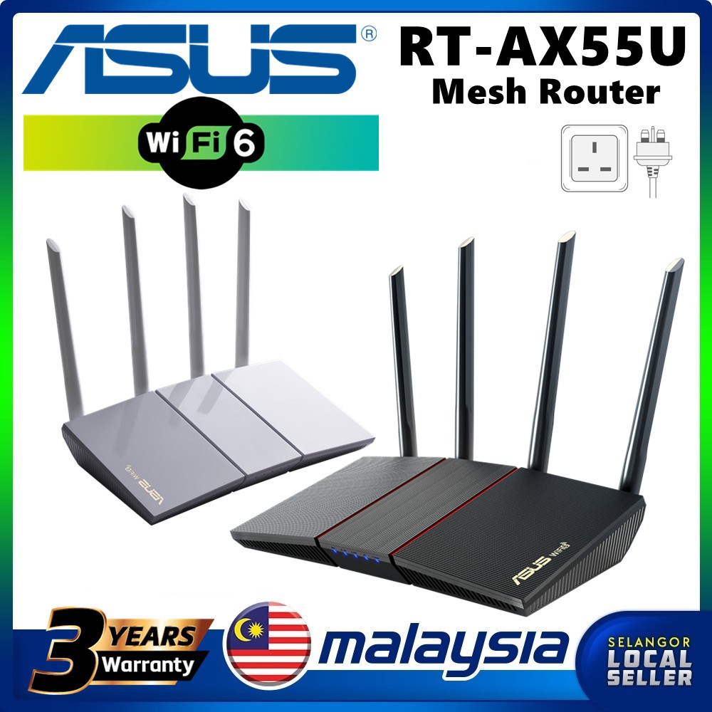 ASUS Router RTAX55 RTAX56 WiFi 6 Wireless Router AX1800 Router with MUMIMO OFDMA AiMesh