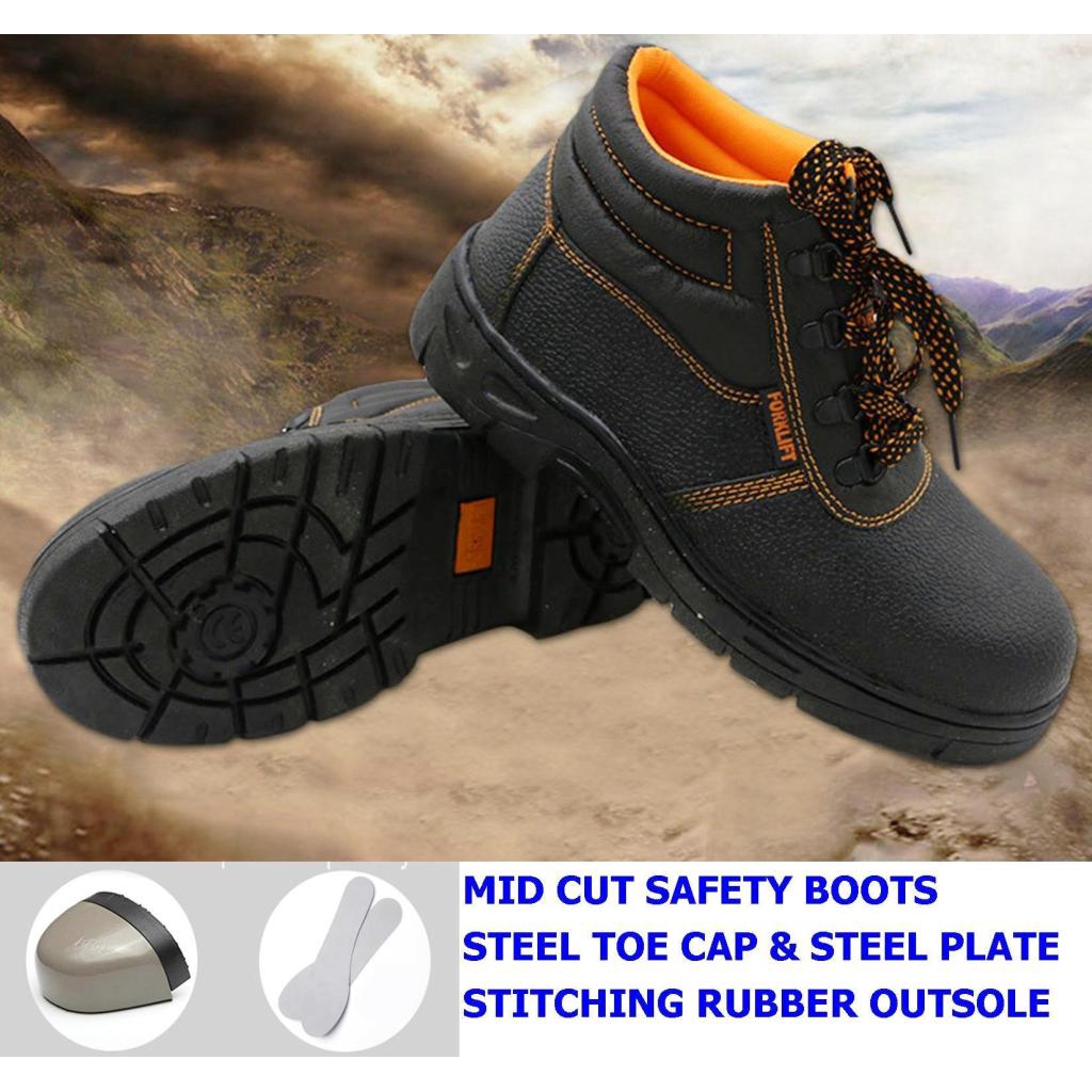 Working Safety Shoes Ankle Cut Safety Boots Kasut Safetyorking Safety