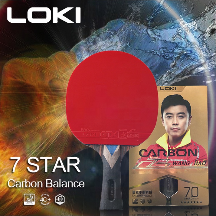 Loki Table Tennis Racket Carbon Shopee Malaysia