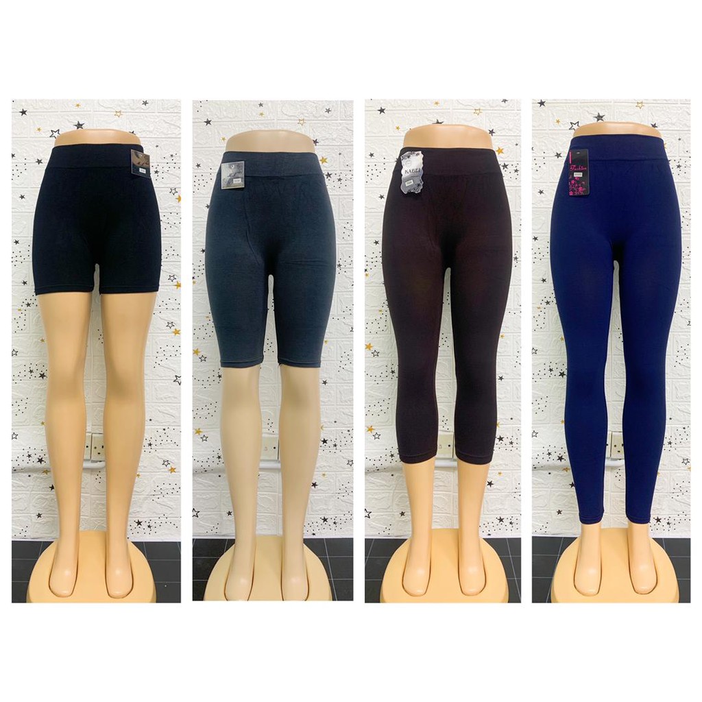 GOOD QUALITY LEGGING COTTON PEREMPUAN / LADIES COTTON ELASTIC LEGGING