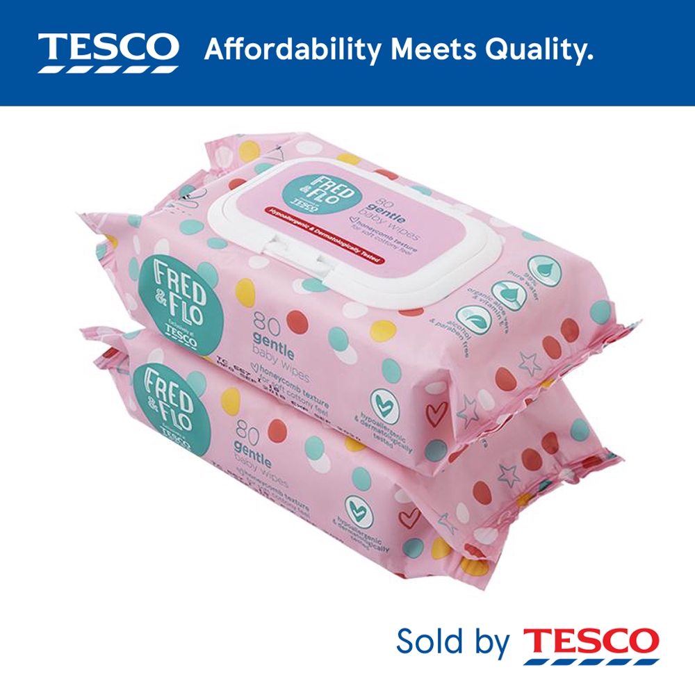 tesco baby wipes fred and flo