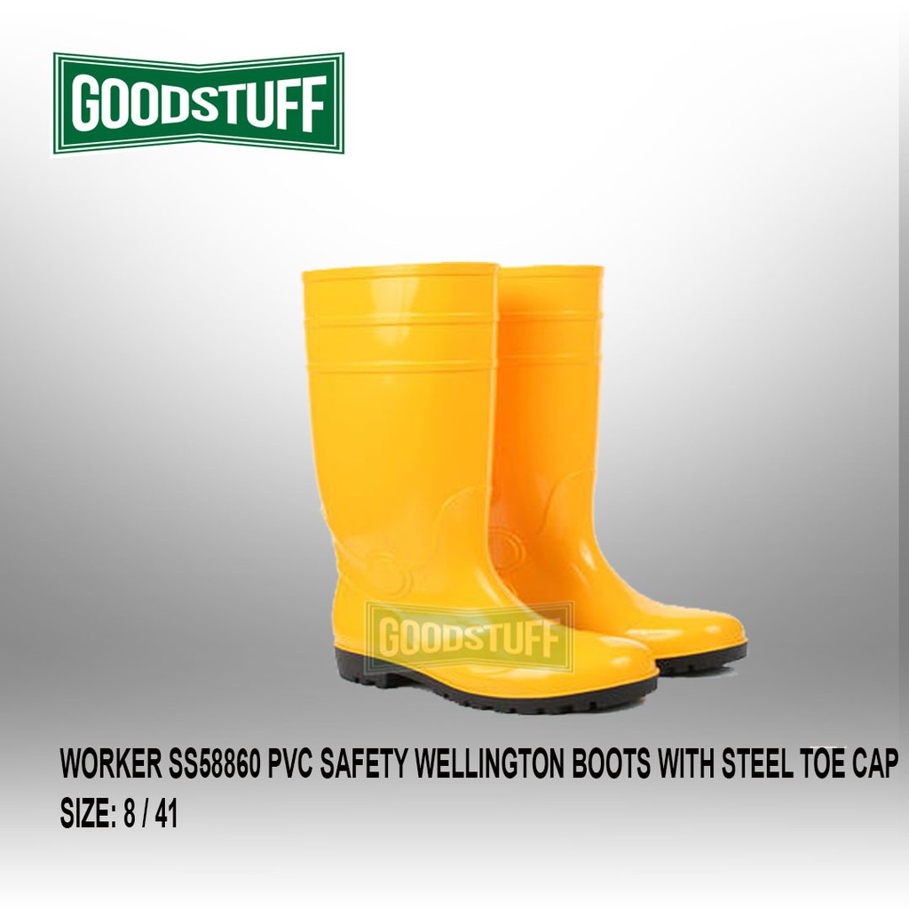 steel toe capped wellington boots