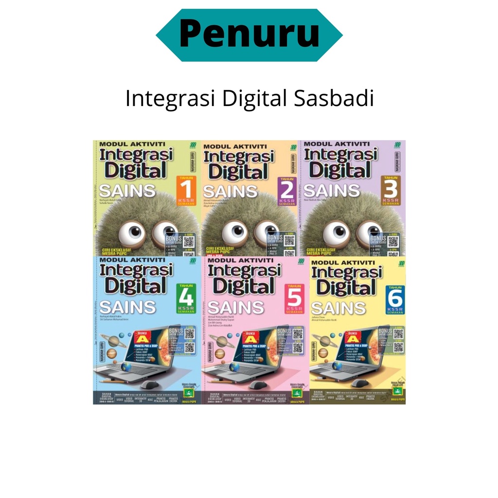 Modul Aktiviti Integrasi Digital Sains Sasbadi Darjah 1, 2 ,3 ,4 ,5 ,6
