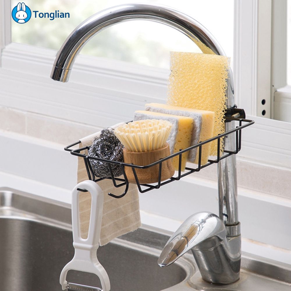 Kitchen Faucet Drain Rack Wrought Iron Sink Storage Rack Free