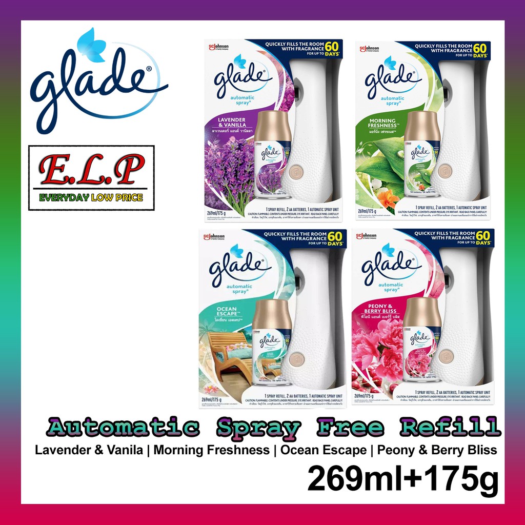Glade Automatic Spray Starter Kit 269ml/175g (3 in 1) Shopee Malaysia