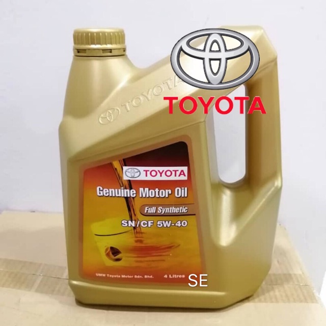 Масло toyota 5w40 артикул