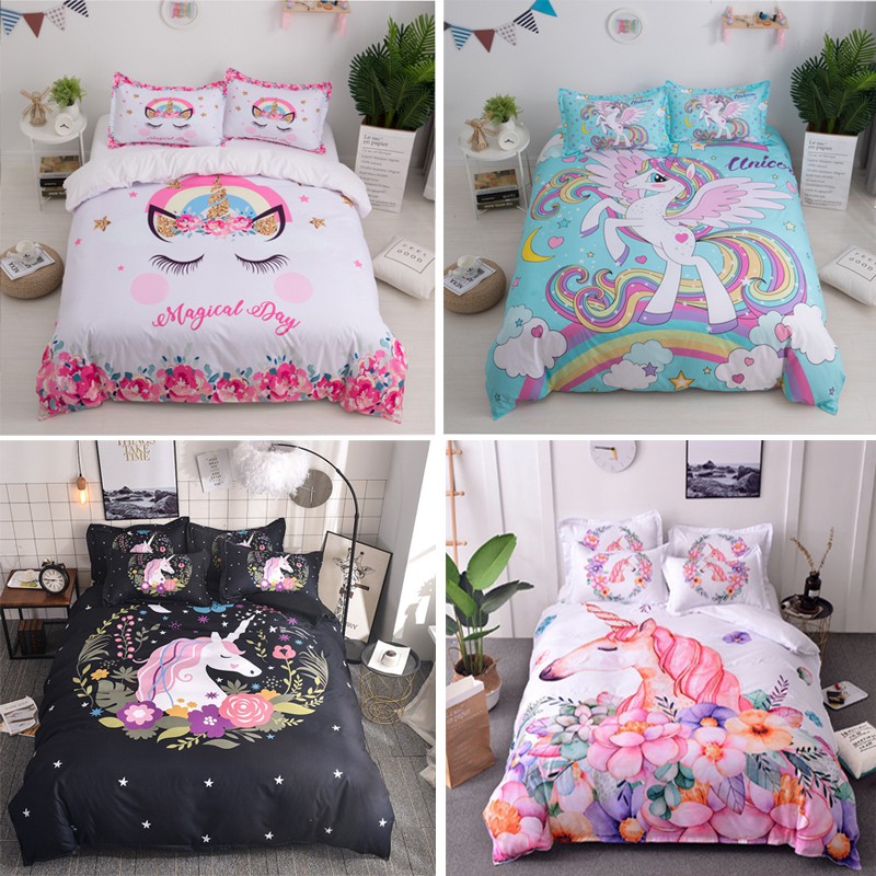 unicorn single bed sheets