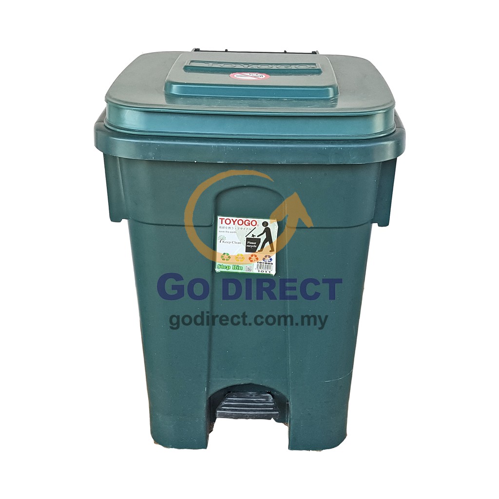 Free Delivery 1 X Toyogo 60l Medium Step Dustbin Outdoor And Wheels Code 1011 Tong Sampah Roda Besar 垃圾桶 Shopee Malaysia