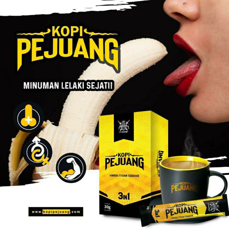Kopi Pejuang Power Untuk Lelaki Ubat Kuat Tahan Lama Free Gift