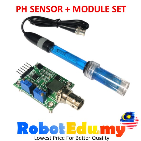 PH Electrode Probe E-201-C PHS-25 PHS-3C Open source Composite PH0-14 Analog Meter Sensor Module for Arduino Science Lab