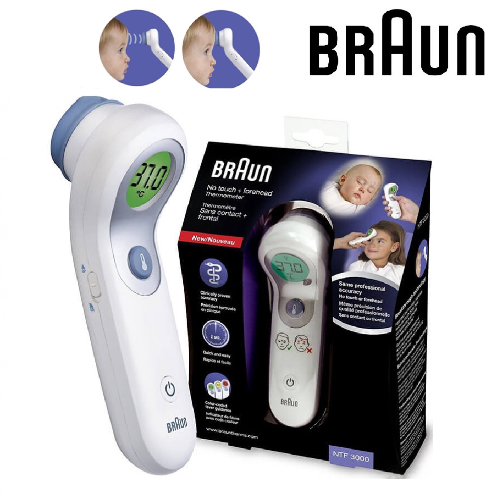 Braun No Touch + Touch Forehead Thermometer NFT3000 Shopee Malaysia