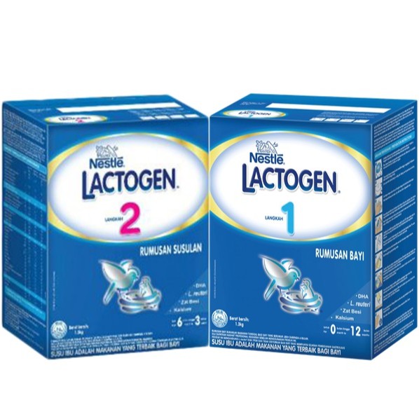 Nestle Lactogen Langkah 1 Langkah 2 1 3kg Shopee Malaysia
