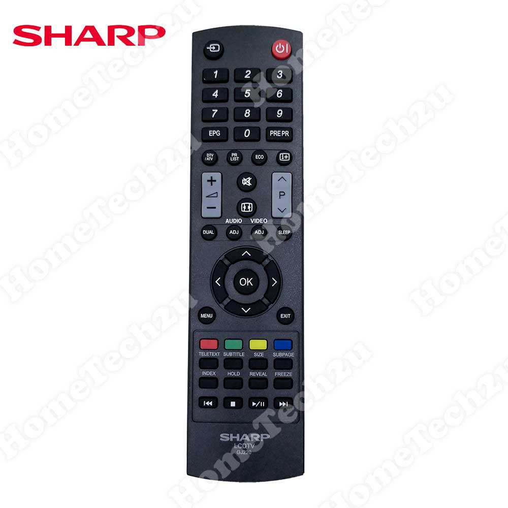 Original Sharp LED LCD TV Remote Control (Free Battery) Shopee Malaysia
