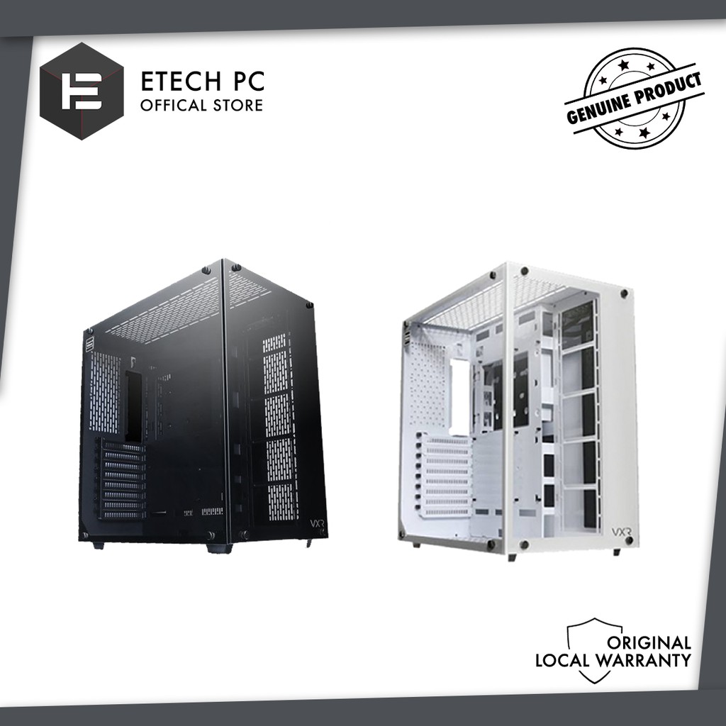 Tecware Vxr Premium Tg Atx Gaming Chassis Black White Tec Vxr Shopee Malaysia