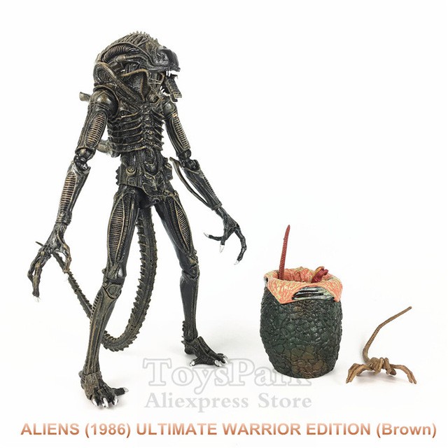 Kos Neca Aliens 7 Scale Movie 1986 Ultimate Alien Warrior Classic Action Figure Facehugger Chestburster Egg Xenomorph D Shopee Malaysia - chestburster and facehugger roblox