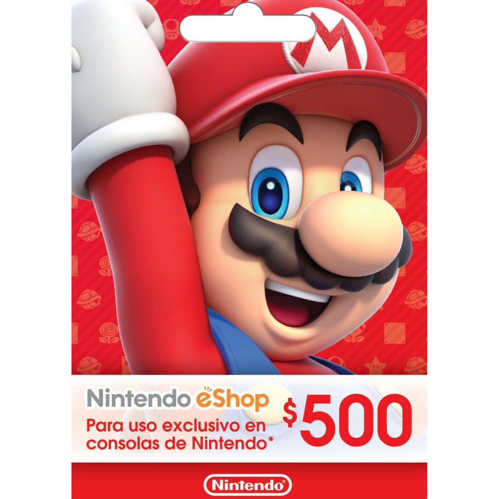 mexico nintendo eshop card