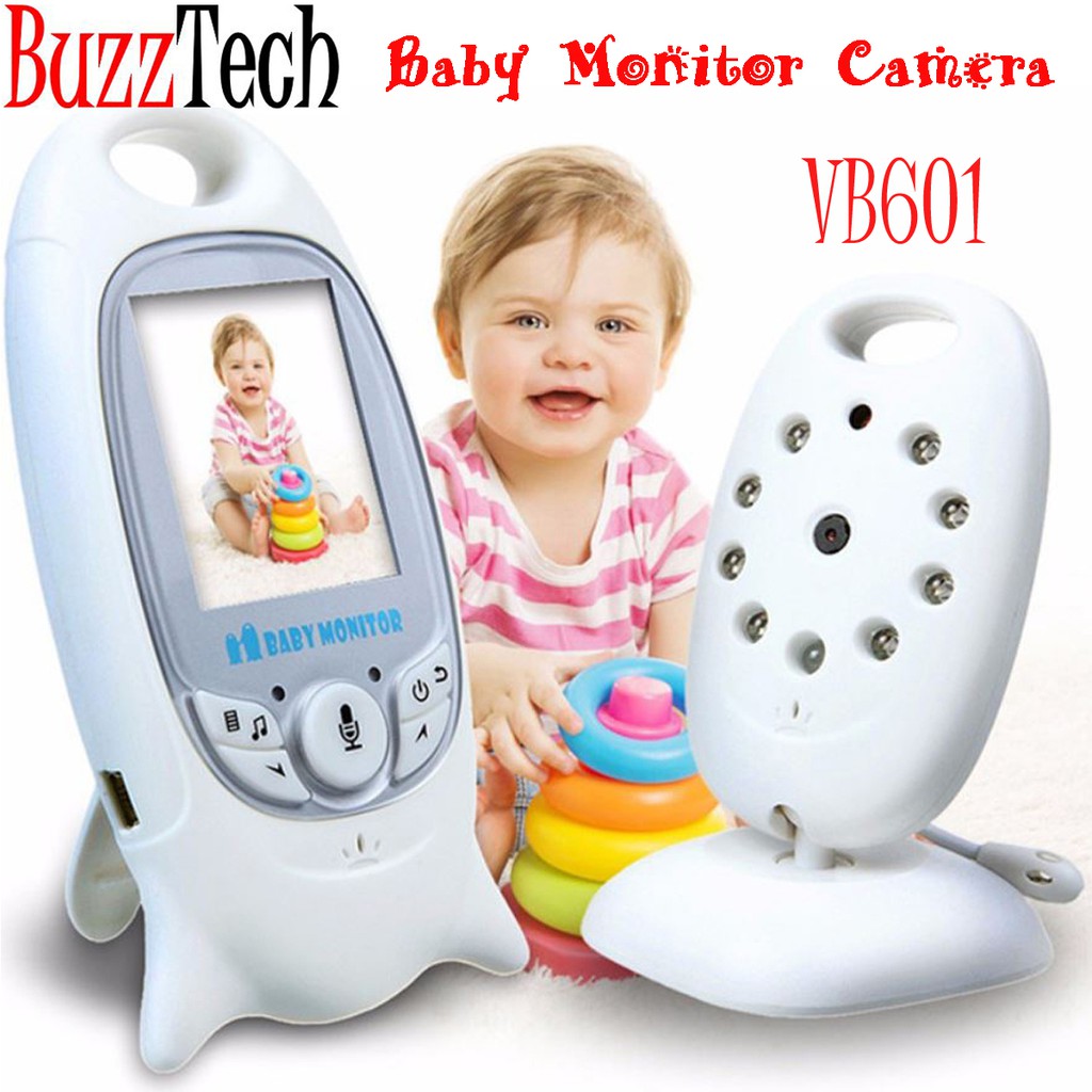 shopee: BuzzTech Wireless Baby Cam Video/Audio VB601/GB101 Baby Monitor Camera 2.4GHz Night Vision Electronic CCTV Baby Camera (0:0:Model:VB601 Baby Cam;:::)