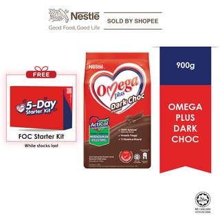 Image of Nestle Omega Plus Dark Chocolate Milk Powder (900g)