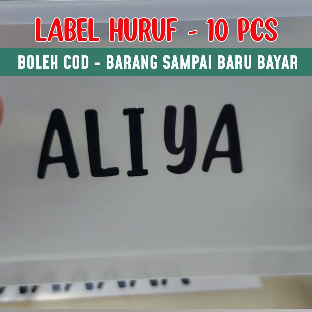 [Ready Stock] Sticker Huruf Abjad / Alphabet Sticker Untuk Hantaran ...