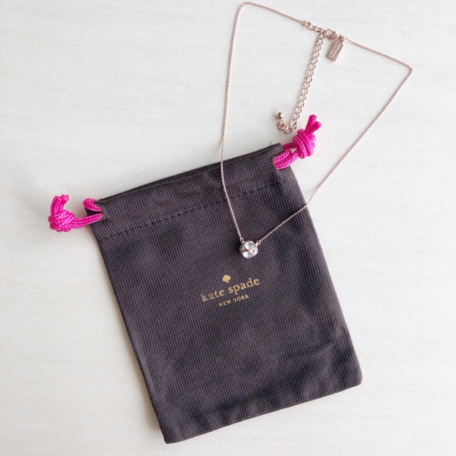 Kate Spade Lady Marmalade Rosegold Necklace | Shopee Malaysia