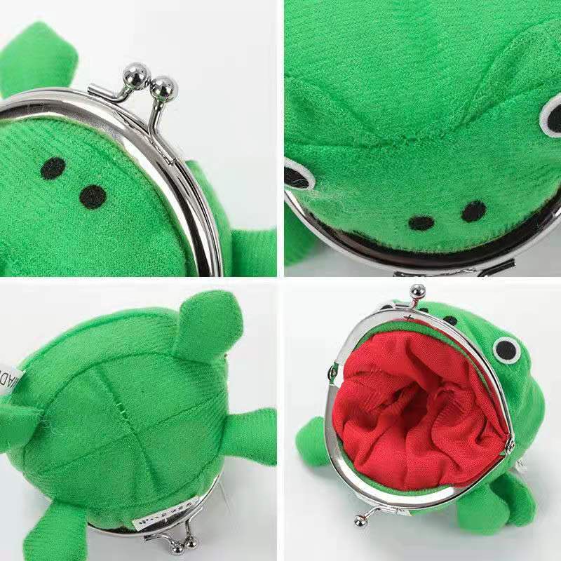 Naruto Frog Fluff Coin Purse Wallet New Cartoon Green Cute Gifts Gut ST BCDE 