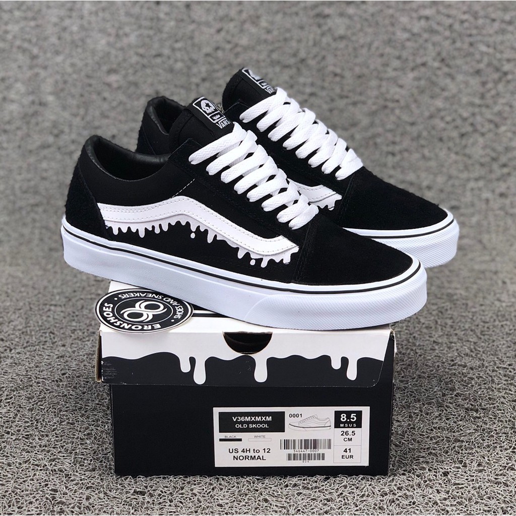 harga retail vans old skool black white