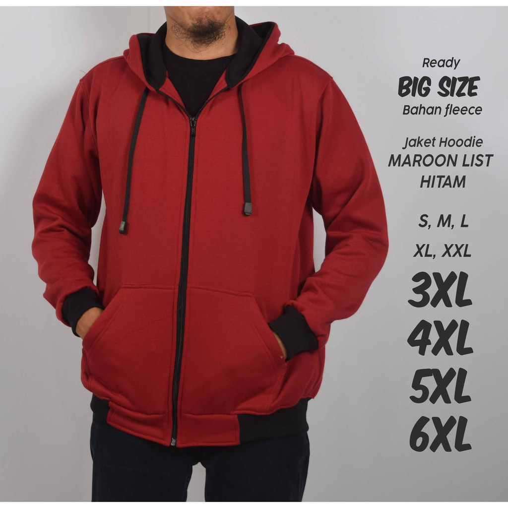 jaket hoodie maroon