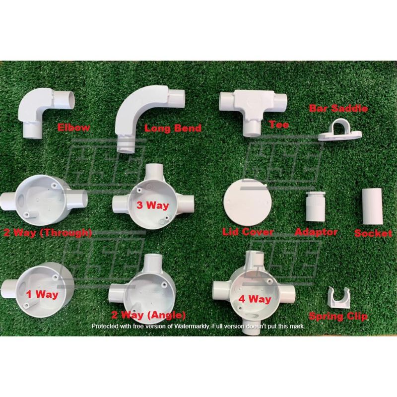Pvc Conduit Box Fitting Accessories 20mm ( 3/4" ) & 25mm ( 1