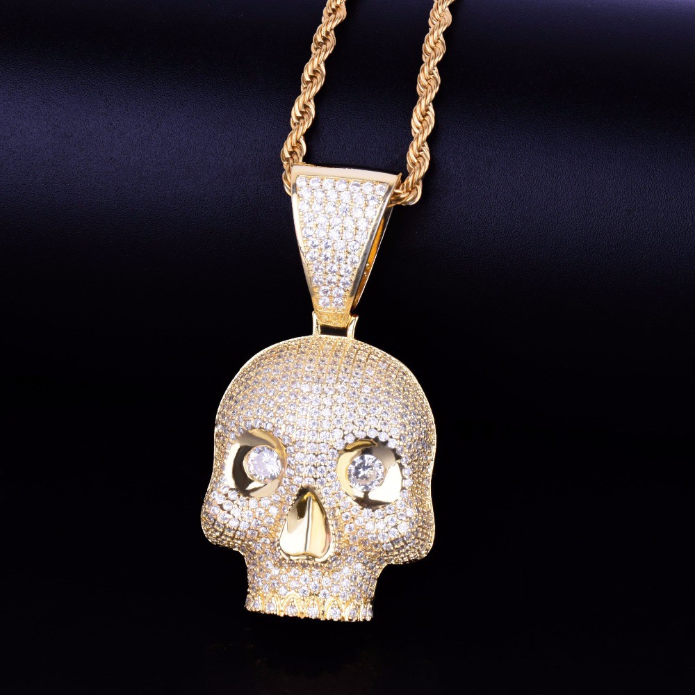 skull head necklace